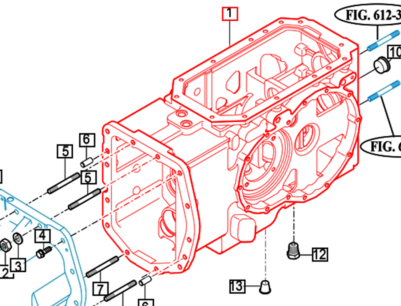 CASE , RR TRANSMISSION - 14942400014M package std