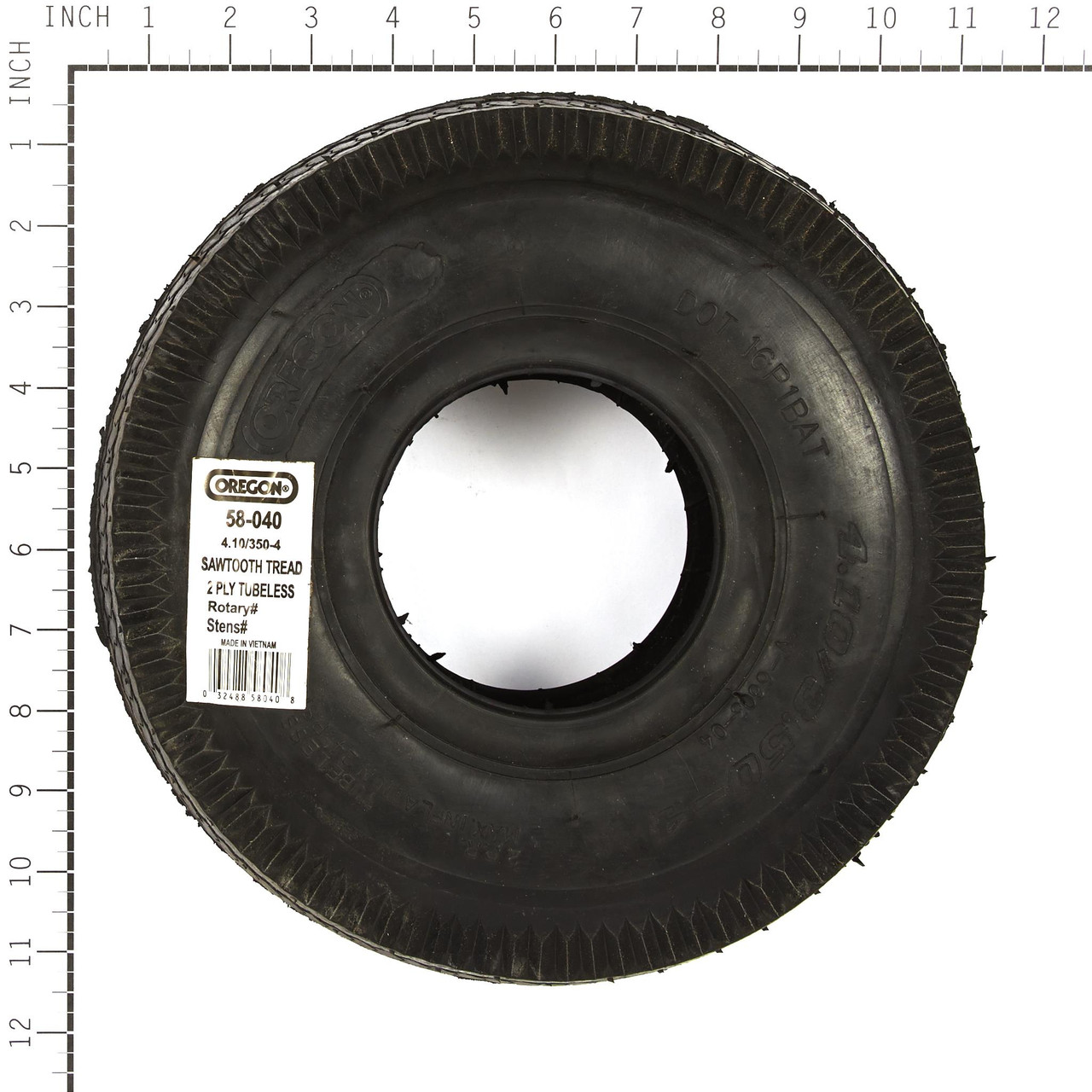 OREGON TIRE,410/350-4 SAWTOOTH - 58-040