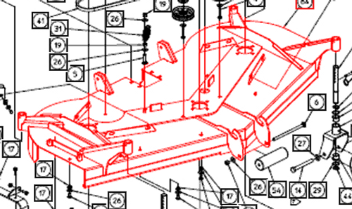 DECK Weldment With Decals - AME452520 package std