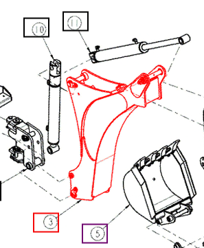 BOOM Lower Assy - ANSBBL86A package std