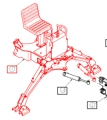 MAIN FRAME Serial No. ~J20379 - ANSBMF4025A package std
