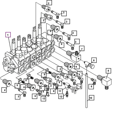 GRESEN Bachoe Valve Assembly - ATI2237 package std