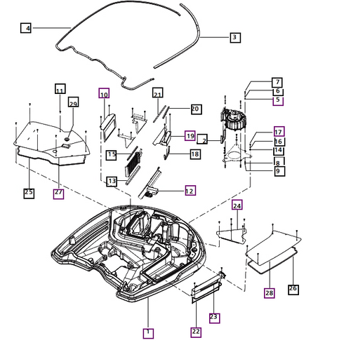 ROOF Assembly - E007518865D91 package std