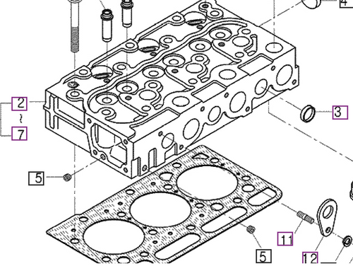 CYLINDER Head Assembly - E560003048 package std
