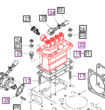 INJECTION Pump Assembly - E630151012 package std