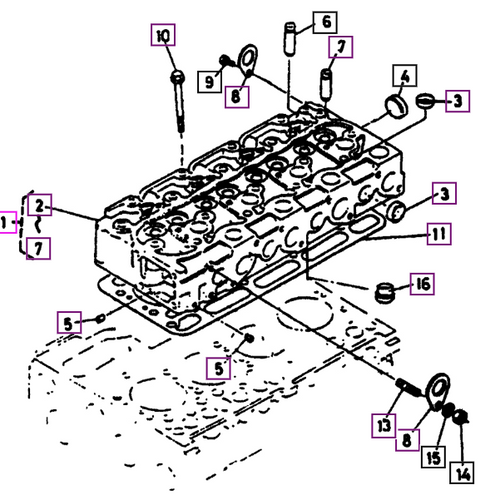 ASSY Cylinder Head (4110) - E650003045 package std