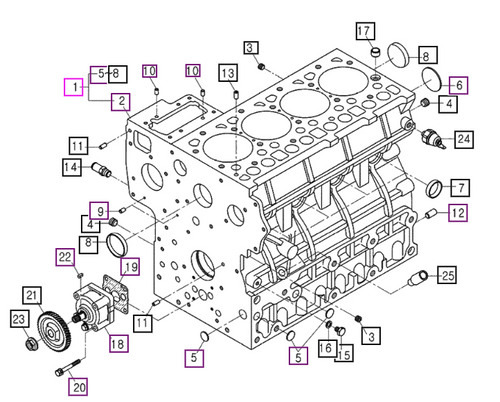 CYLINDER Block Assembly - E6510A0015 package std