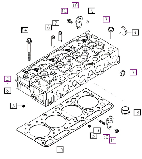 CYLINDER Head Assembly - E6820A0303 package std