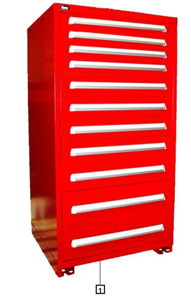 0340 HOUSING WITH 11 DRAWERS - L1004000051 package std