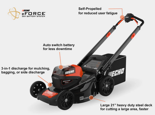 Echo DLM-2100SPC2 - 56V SELF PROPELLED LAWN MOWER
