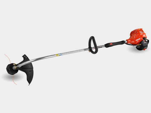 Homeowner trimming grass around flower beds with Echo GT-225SF