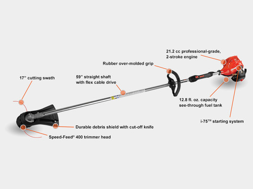 Echo SRM-225i – 21.2cc Professional Gas Straight-Shaft String Trimmer