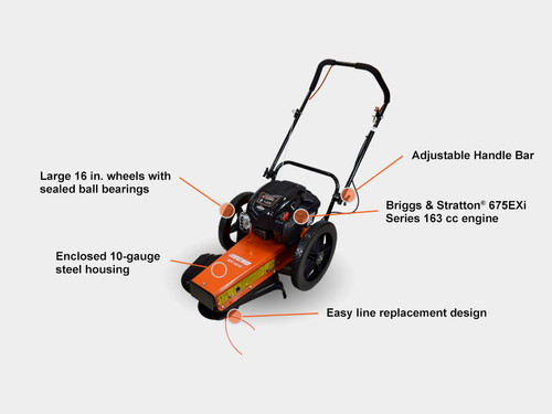 Echo WT-1610 – 160cc 24″ Cutting Swath Wheeled String Trimmer