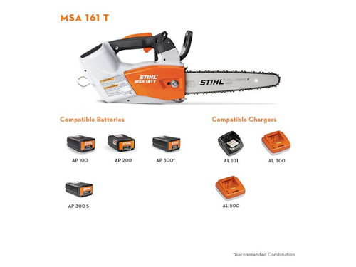 Stihl Chainsaw - MSA 161 T W/ 12" BAR - W/O BATTERY & CHARGER