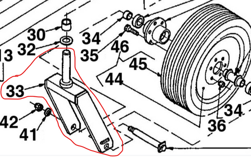 3660224 - WDMT,FRONT WHEEL SUPPORT