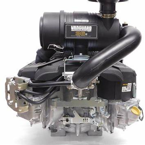 Close-up of Vanguard 36 HP air cleaner and engine block with “993 cc” badge
