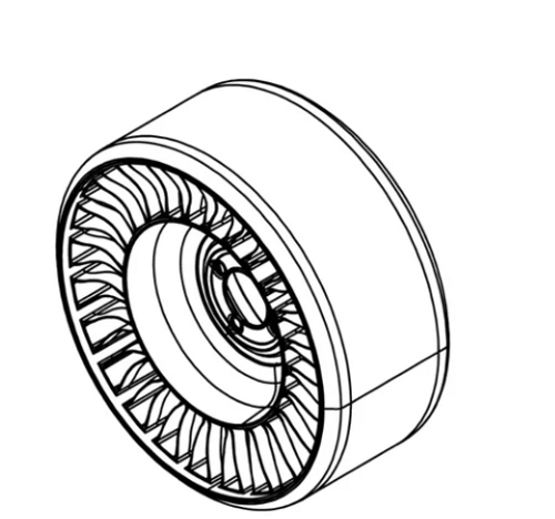 WRIGHT 72410097 - ADD-ON, TWEEL,18 X 8.5, 4 LUG, -0.393" OFFSET