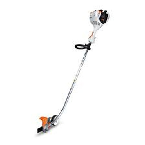 Stihl FC 56 C-E lawn edger creating clean edges along driveway