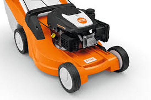 Stihl RM 453 T lawn mower with grass catcher box