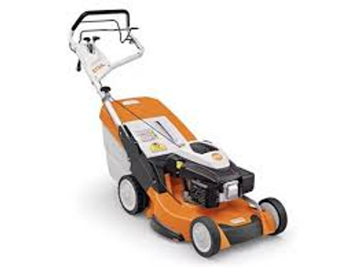 Stihl RM 756 YC hydrostatic commercial lawn mower with grass catcher