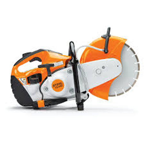 Stihl TS 410 compact cut-off saw with ergonomic handle design