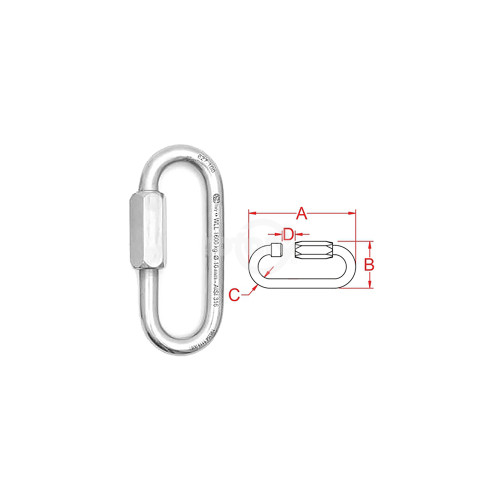 Rotary 16986 QUICK LINK OVAL LONG