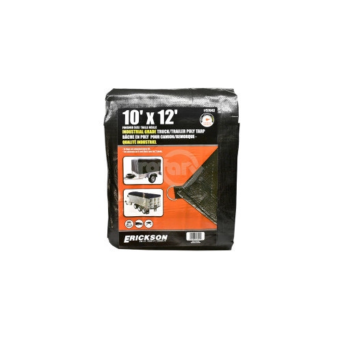 Rotary 17413 INDUSTRIAL GRADE TARP 10'X12' BLACK