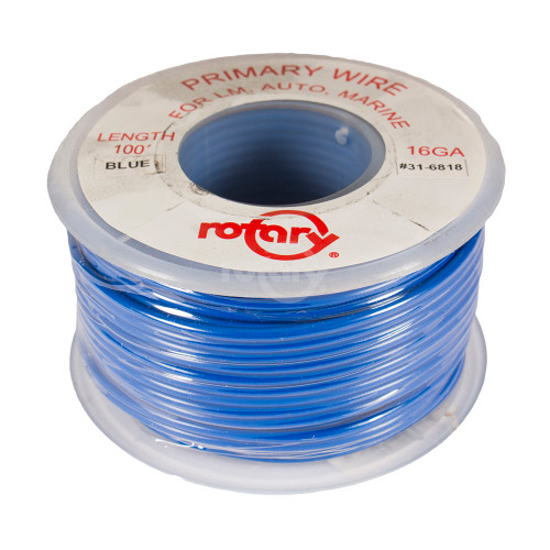 Rotary 6818 PRIMARY WIRE BLUE 16 AWG 100'