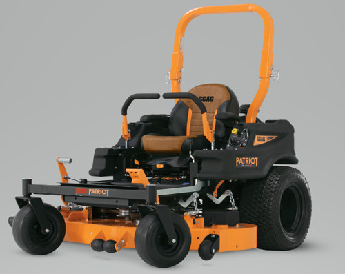 Side profile of Scag Patriot SPZ-52H-23CV 52 inch zero-turn mower