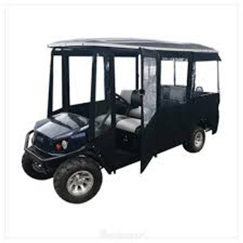DoorWorks Sunbrella Enclosure for Club Car Transporter 6 | Hinged Doors