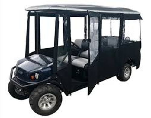 DoorWorks Sunbrella Enclosure for EZGO Shuttle 6 | Hinged Door Kit