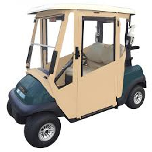 DoorWorks Sunbrella Enclosure for Club Car Carryall 300 | Hinged Doors