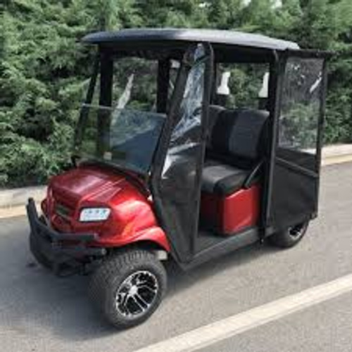 DoorWorks Sunbrella Enclosure for EZGO Hauler 2017+ | Hinged Doors