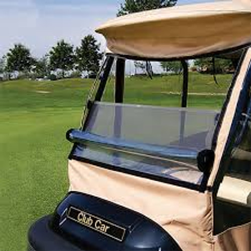 DoorWorks Black 4-Sided Enclosure for STAR/Champ Cart | Track-Style