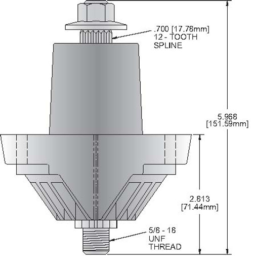 Spindle Assy Mtd Inc 1 98-059 Blade