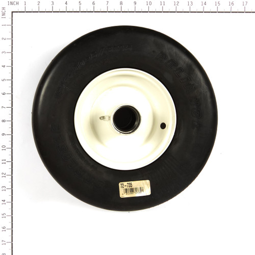 Oregon 72-735 Flat Free Semi-Pneumatic Wheel Assembly 13 X 500-6