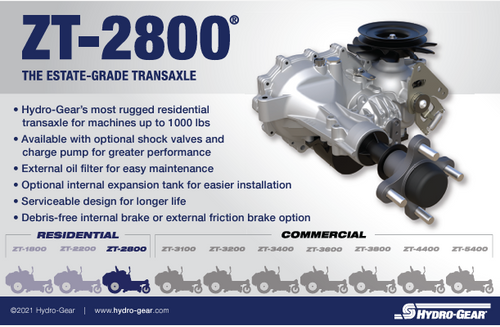 TRANSAXLE- ZT2800- RH - 04828500