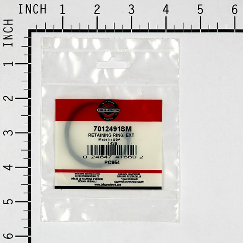 RETAINING RING, EXT - 7012491SM