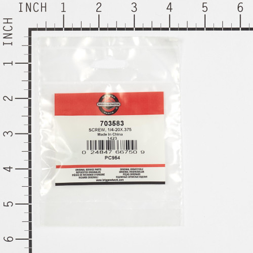 SCREW, 1/4-20X.375 - 703583