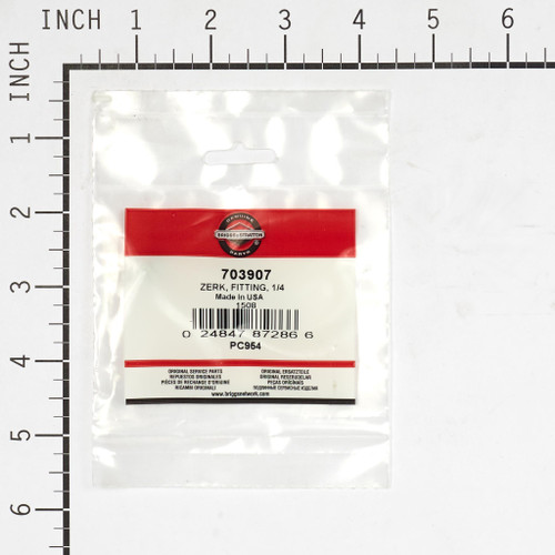 ZERK, FITTING, 1/4 - 703907