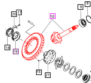 SET Bevel Gear - 006518716D1 package std