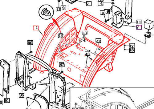 FRAME Comp,  Noncabin/5010 - 12417012100MR package std
