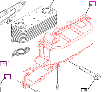 COOLER Assy, Oil Engine - 233-7223 package std