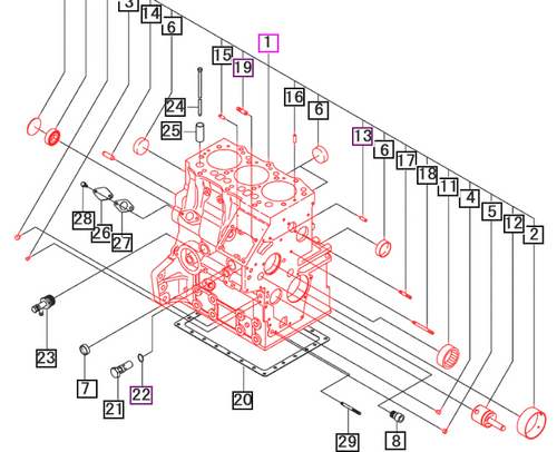 CYLINDER Block - 31S9408360 package std