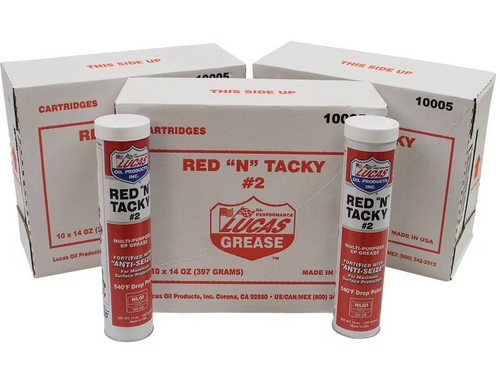 Stens 051-504 - Lucas Oil Red "N" Tacky Grease 14 oz tube (30 Pack)