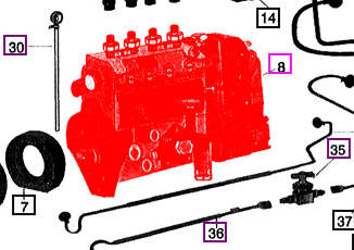 PUMP Fuel Injection With Short - 000015585RD - Mowpart / Four Brothers ...