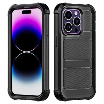 Cubix Ester Series Rugged Armor Case for Apple iPhone 15 Pro Max Shockproof Slim Durable with Raised Edges & Anti-Slip Grip Black