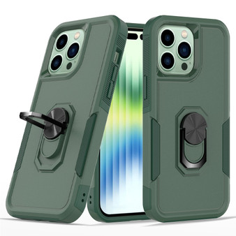 Cubix Mystery Case for Apple iPhone 14 Pro Max Military Grade Shockproof with Metal Ring Kickstand for Apple iPhone 14 Pro Max Phone Case - Olive Green