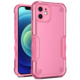 Cubix Armor Series Apple iPhone 12 mini (5.4 Inch) Case [10FT Military Drop Protection] Shockproof Protective Phone Cover Slim Thin Case for Apple iPhone 12 mini (5.4 Inch) (Pink)