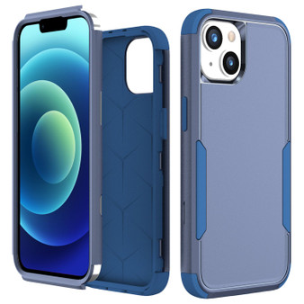 Cubix Capsule Back Cover For Apple iPhone 14 Shockproof Dust Drop Proof 3-Layer Full Body Protection Rugged Heavy Duty Durable Cover Case (Navy Blue)